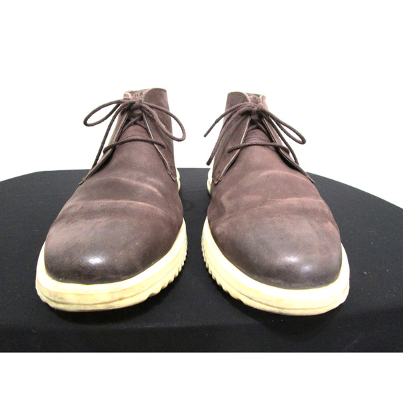Cole Haan Grand + Brown Leather Chukka Sneaker Boots Men Sz 12 M - Picture 4 of 10